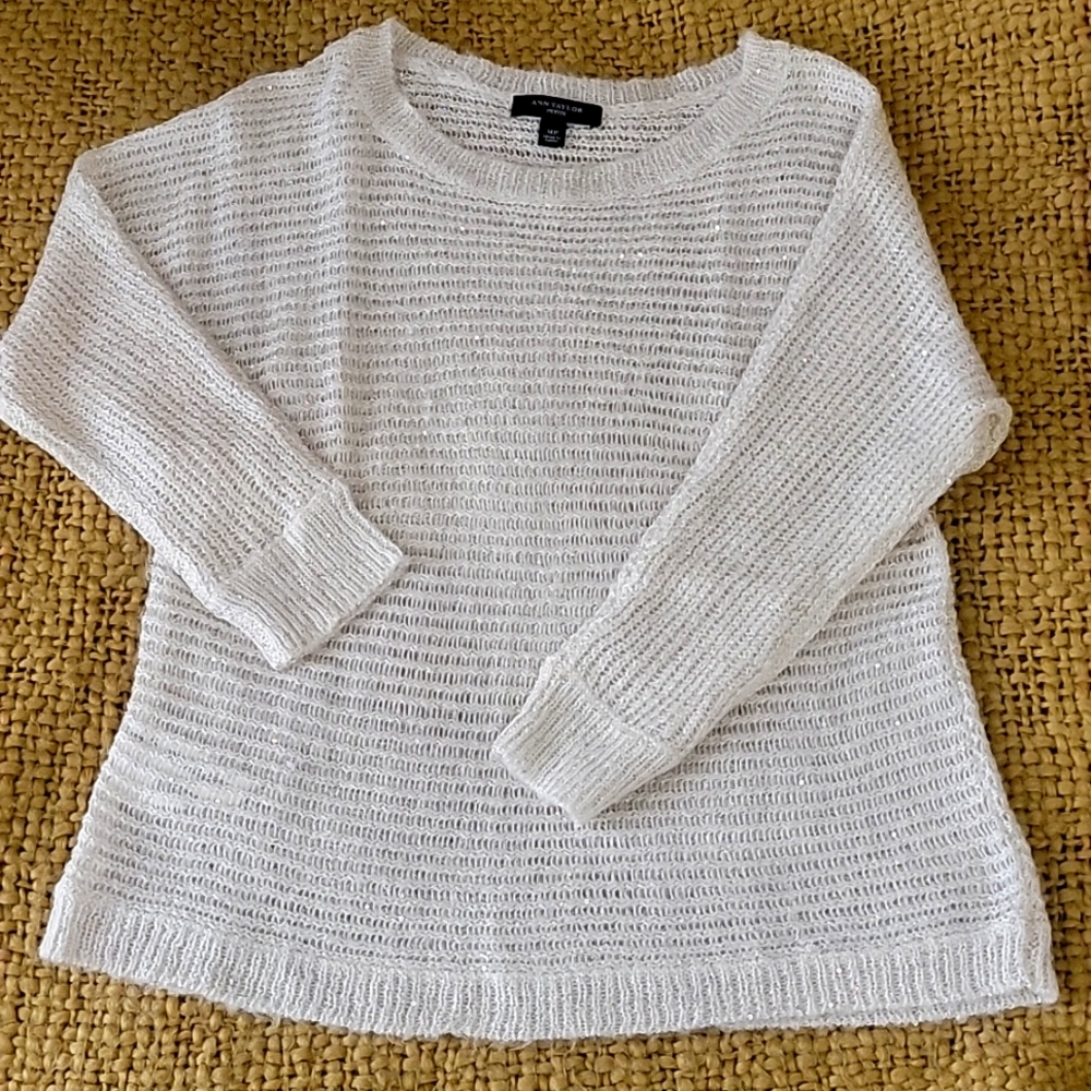 Ann Taylor Lightly Sequined Sweater